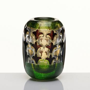 Edvin Öhrström, an 'ariel' glass vase, Orrefors, Sweden probably 1937.