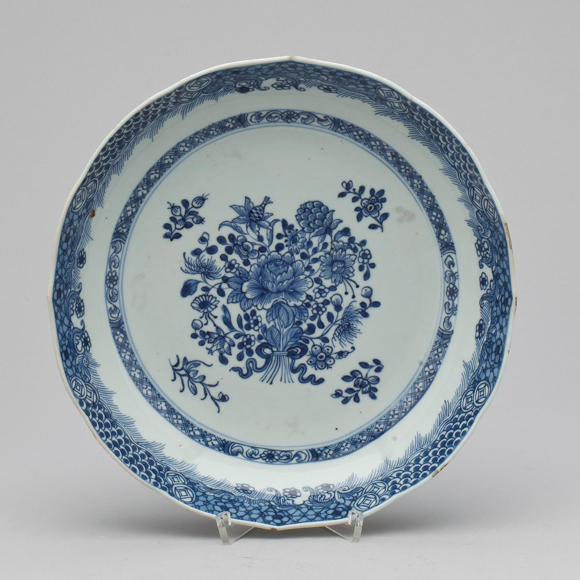 SKÅLFAT, kompaniporslin, Qing dynastin, Qianlong 1736-1795.