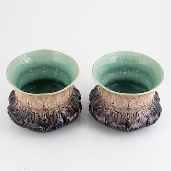 Rörstrand, Outer casing, a pair, Rörstrand stoneware around the turn of the 20th century.