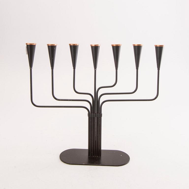 Gunnar Ander, a set of three metal candelabras for Ystad Metall.