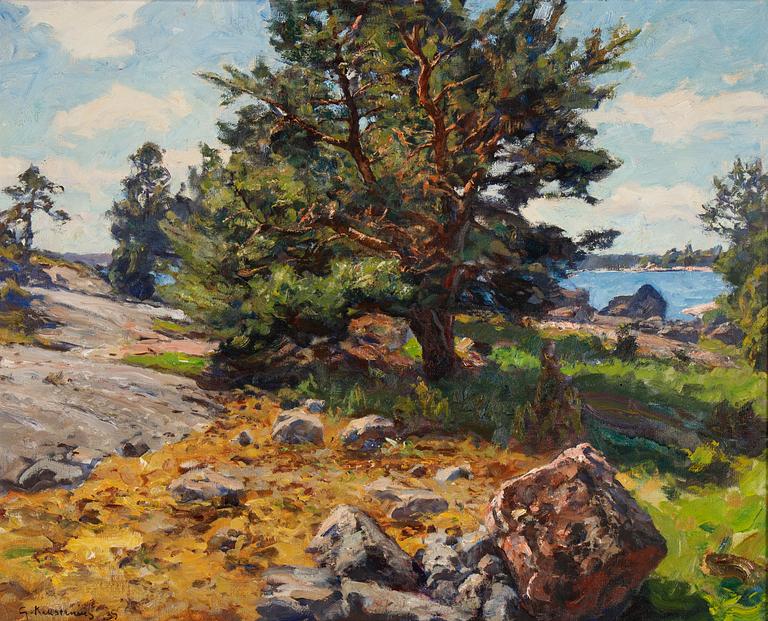 Gottfrid Kallstenius, oil on canvas, signed and dated -35.