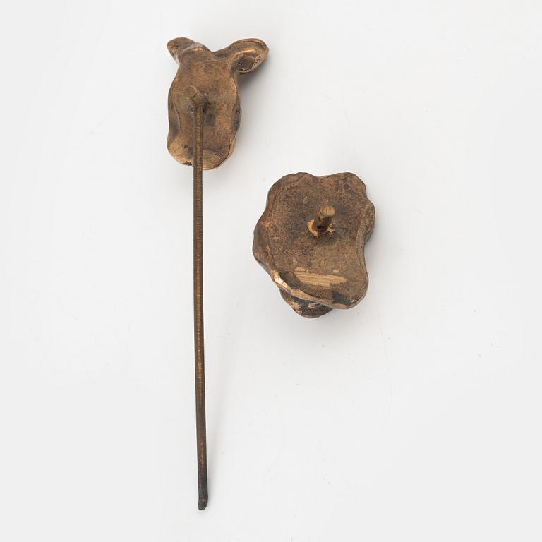 Bror Marklund, sculpture, 5 pieces, unsigned, height 7-22 cm.
