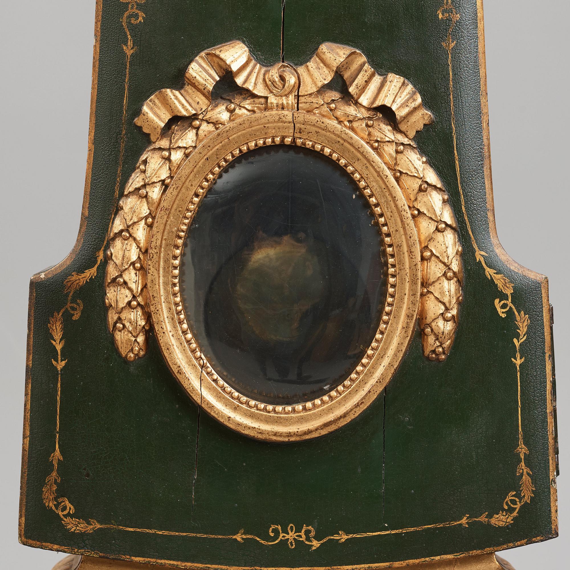 A Gustavian late 18th century longcase clock.