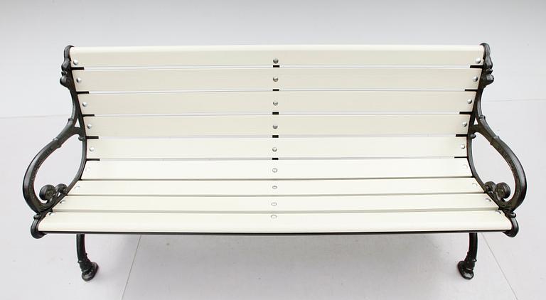 PARKSOFFA, gjutjärn, Klafreströms bruk, 1900-tal.