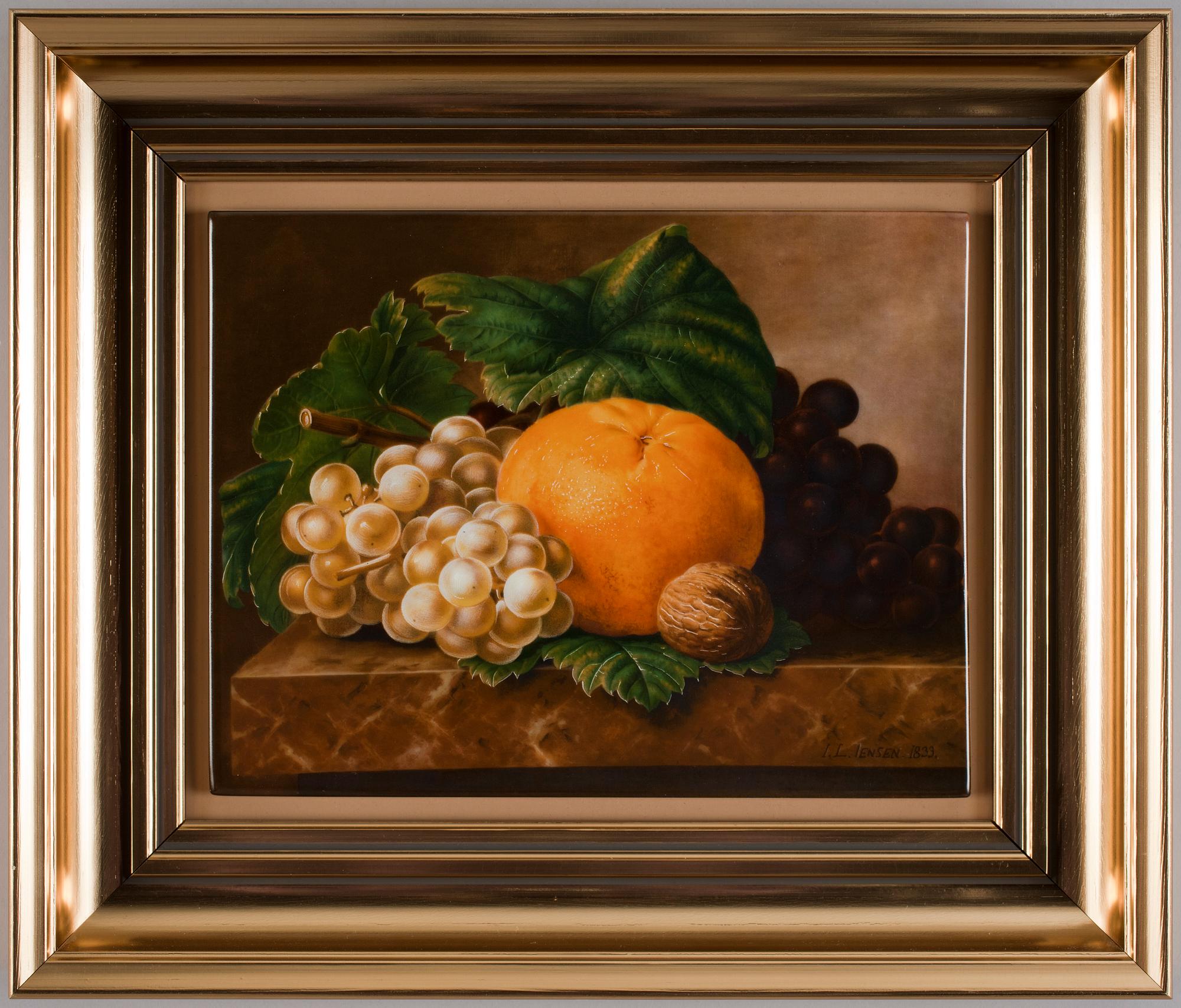 PORSLINSTAVLOR, 4 st, efter JL Jensen, Royal Copenhagen, 3 st numr.