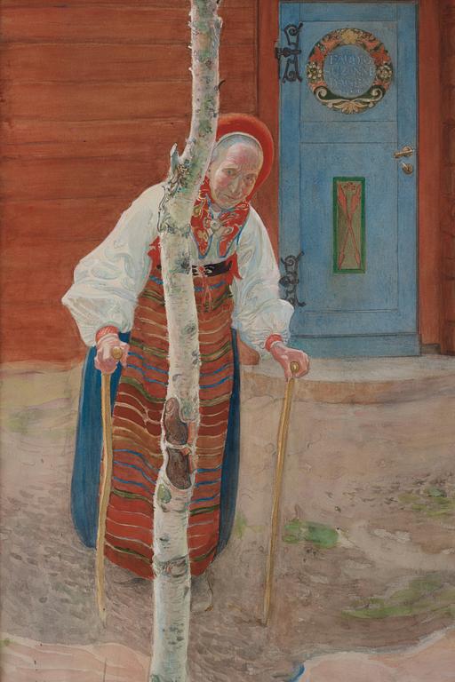 Carl Larsson, "Gumman i Maj månad".