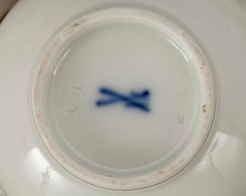 KAFFESERVIS, 3 delar, porslin, Meissen. 1900-tal.