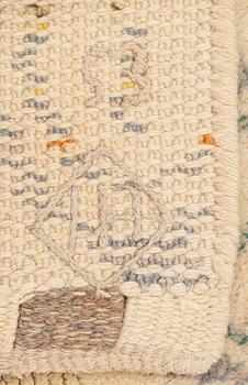 Ingrid Hellman-Knafve, matta, "Lökar", flossa, 324 x 185,5 cm, signerad IH-53.