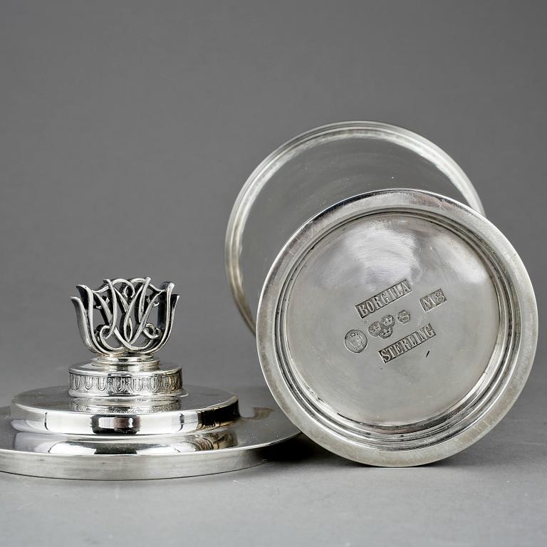 BÄGARE, sterlingsilver, Atelier Borgila, Stockholm 1938. Vikt ca 660 gram.