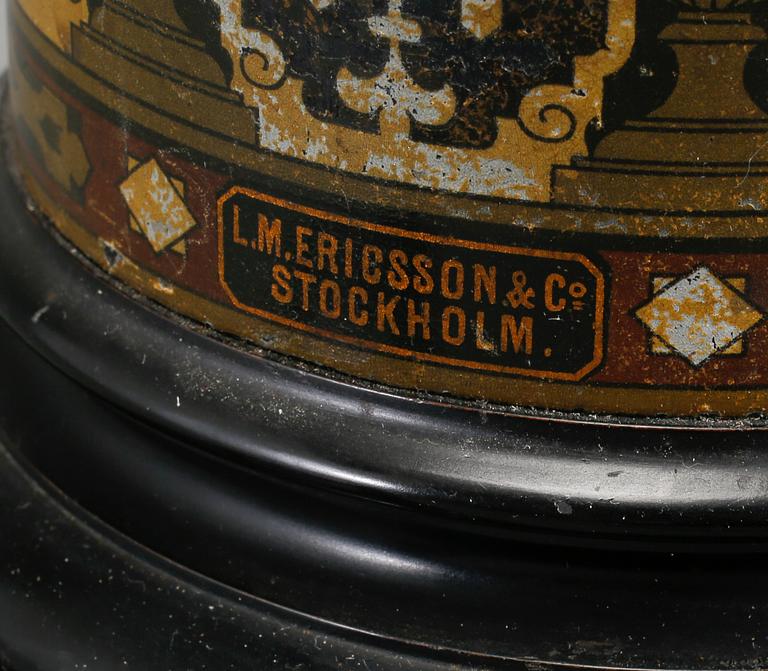 BORDSTELEFON, "Kaffekvarnen", L M Ericsson, Stockholm, omkring 1900.