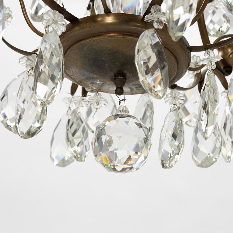 A Rococo style chandelier, first half of the 20th Century.
