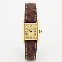 must de Cartier, Tank, armbandsur, 20,5 x 20 (28) mm.