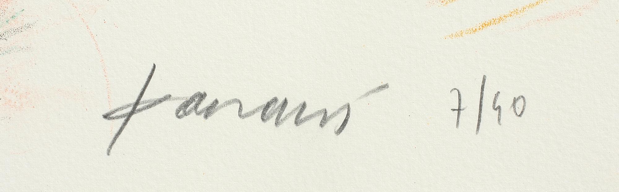 ALEXANDRE FASSIANOS, färglitografi, sign o numr 7/40.