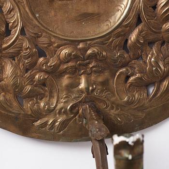 A set of four Swedish Baroque one-light wall sconces ca 1690-1700.