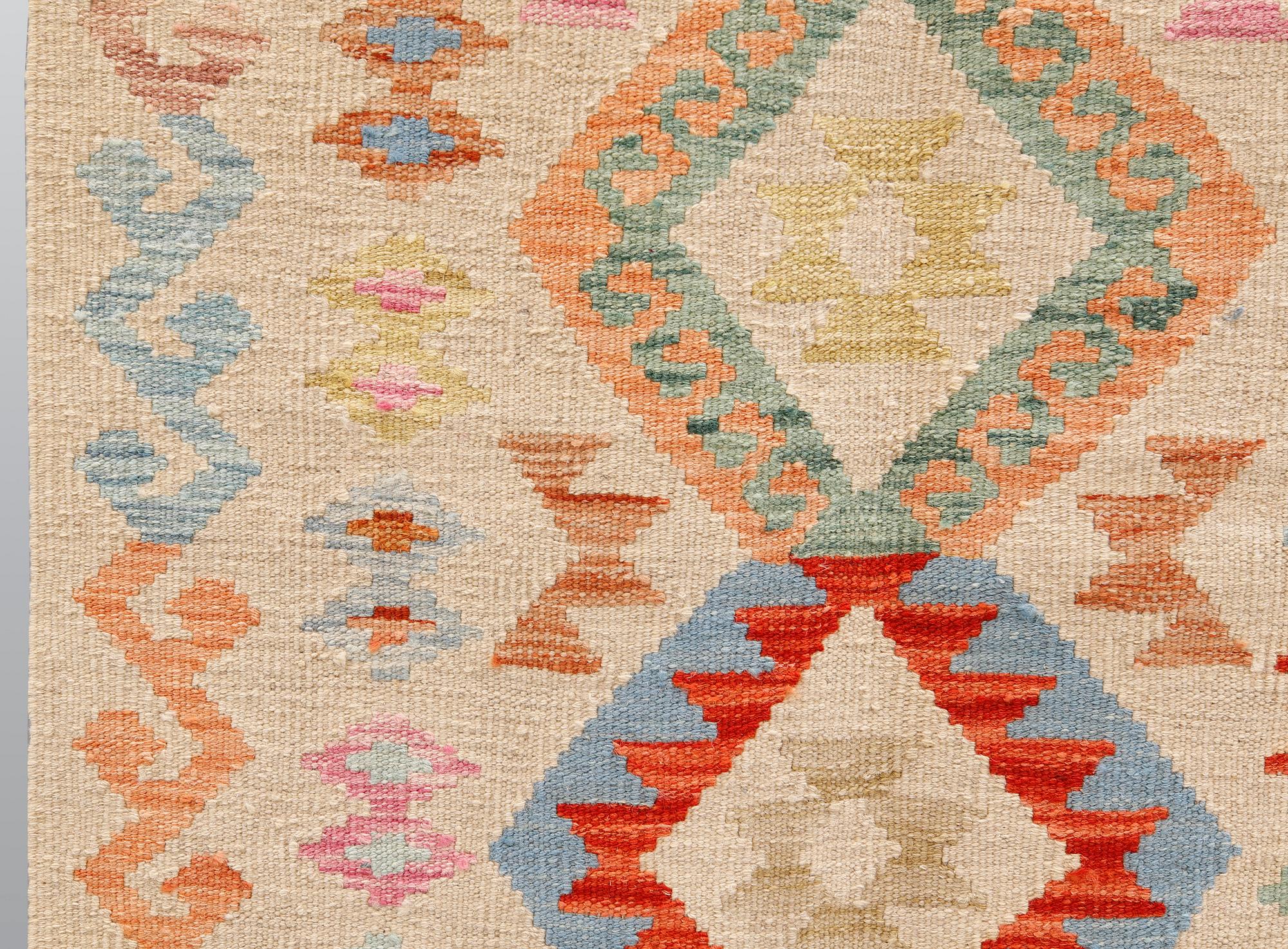 Gallerimatta, Kelim, 297 x 78 cm.