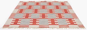 Kerstin Bergman Mauritzson, a flat weave carpet, c. 295 x 204 cm, signed KLH KB.