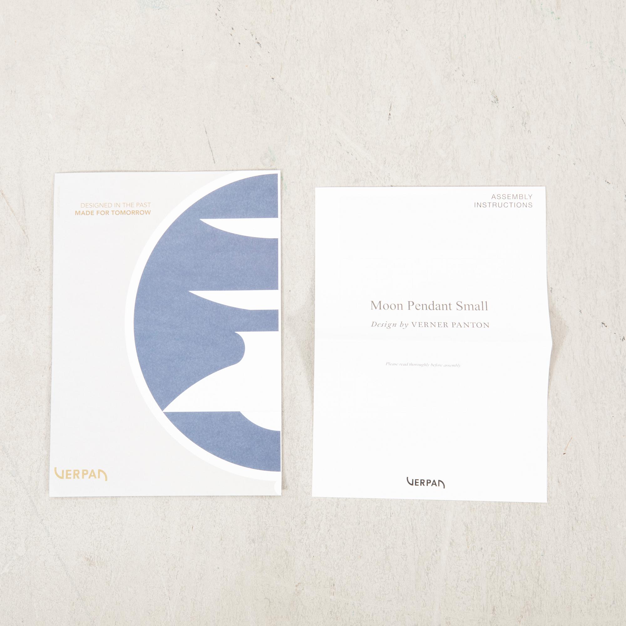 Verner Panton, pendant lamp, "Moon" for Verpan Aps.