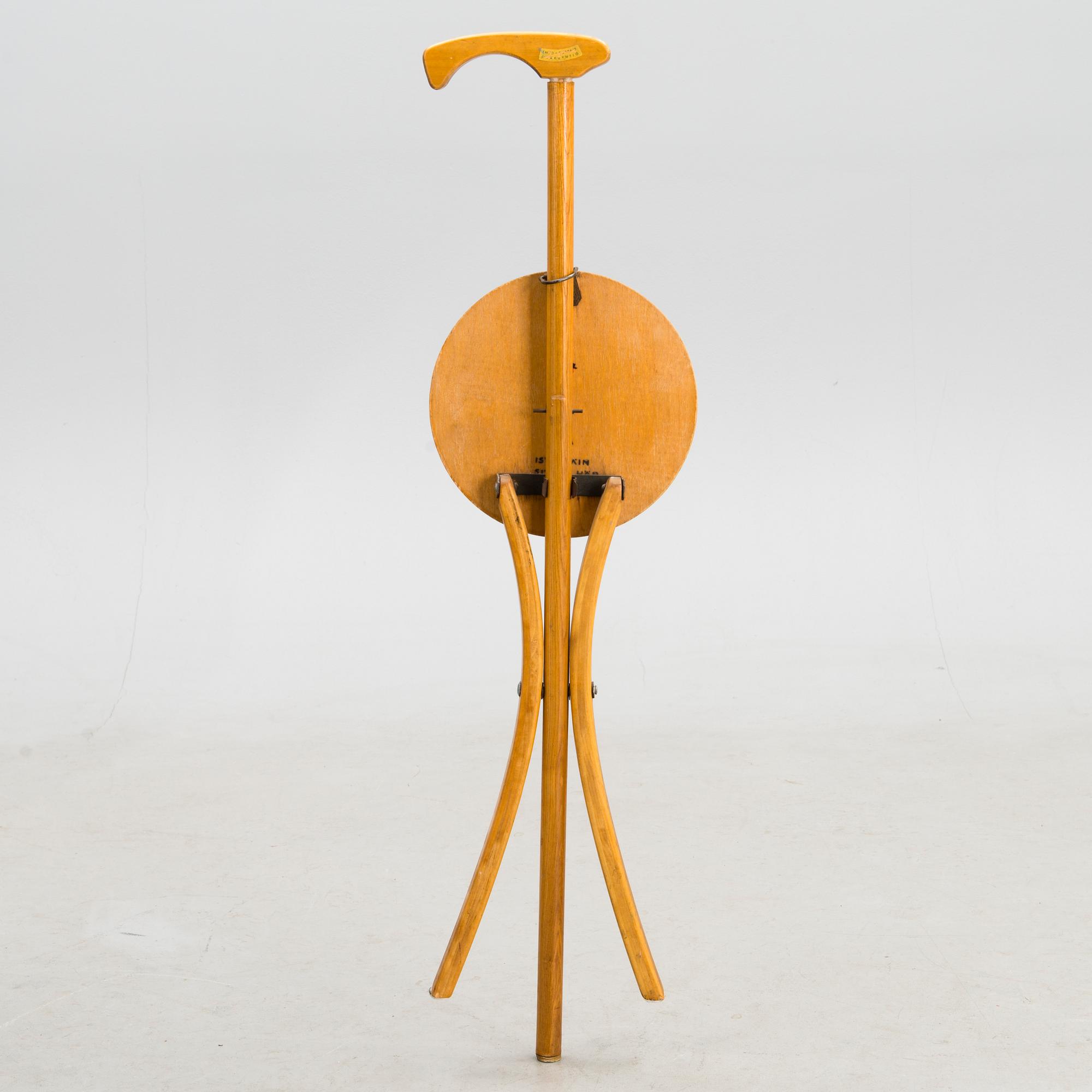 A Finnish folding chair designed for the 1952 summer Olympics in Helsinki.