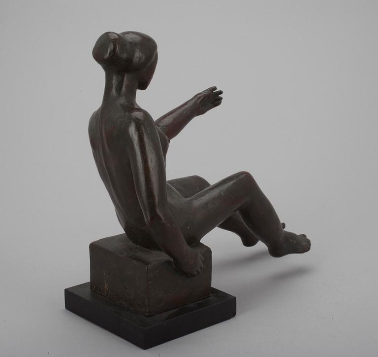 SAKARI TOHKA, skulptur, brons, signerad.