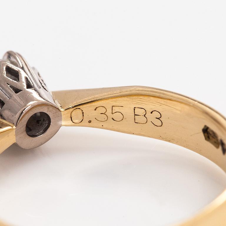 Ring, briljantslipad diamant 0,35 ct, 18K guld, 2007.