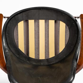 Ib Kofod-Larsen, a rosewood "Elizabeth" easy chair, cabinetmakers Christensen & Larsen, Denmark, 1950s-60s.