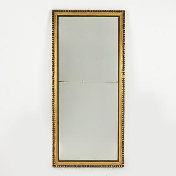 Mirror/mirror wall panel, late Gustavian, circa 1800.