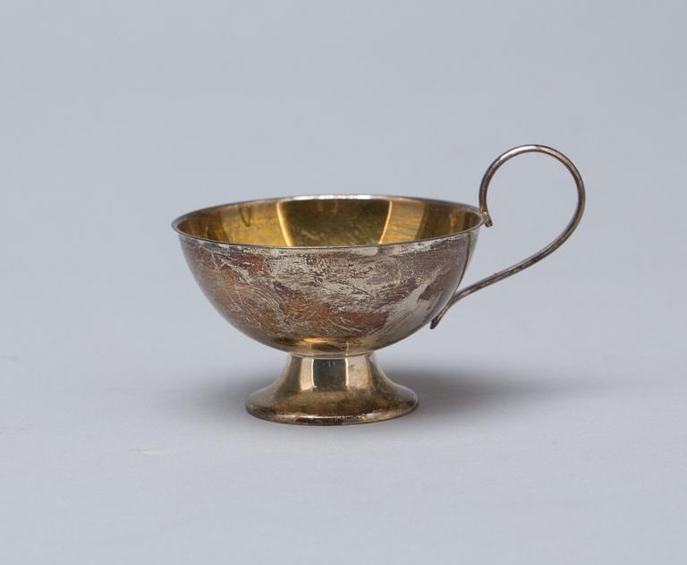 PUNSCHMUGGAR, sterlingsilver, 12 st. 1900-tal. Okänd tillverkning. Vikt ca 335 gr.