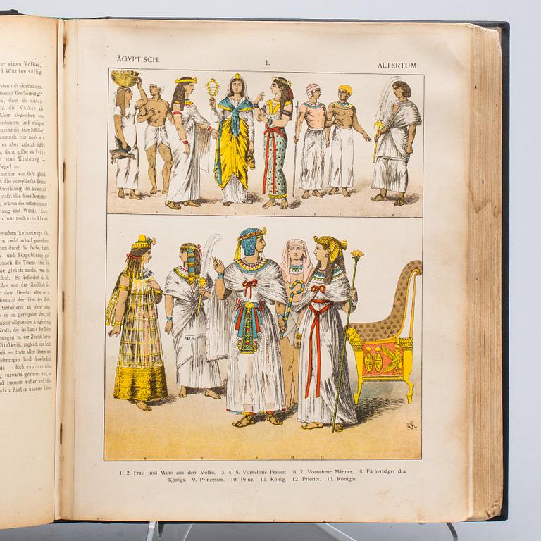 BOK,"Die Trachten der Völker. Vom Beginn der Geschichte bis zum 19. Jahrhundert" av Albert Kretschmer. Leipzig 1906.