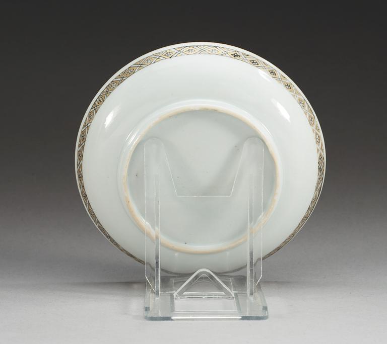 ASSIETTE, kompaniporslin. Qing dynastin, Qianlong (1736-95).