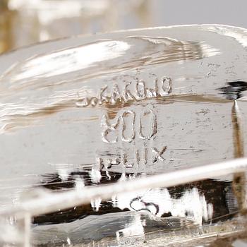 FIGURGRUPP, silver, signerad G Kakojo, orientalisk, 1900/2000-tal. Vikt ca 134 gram.