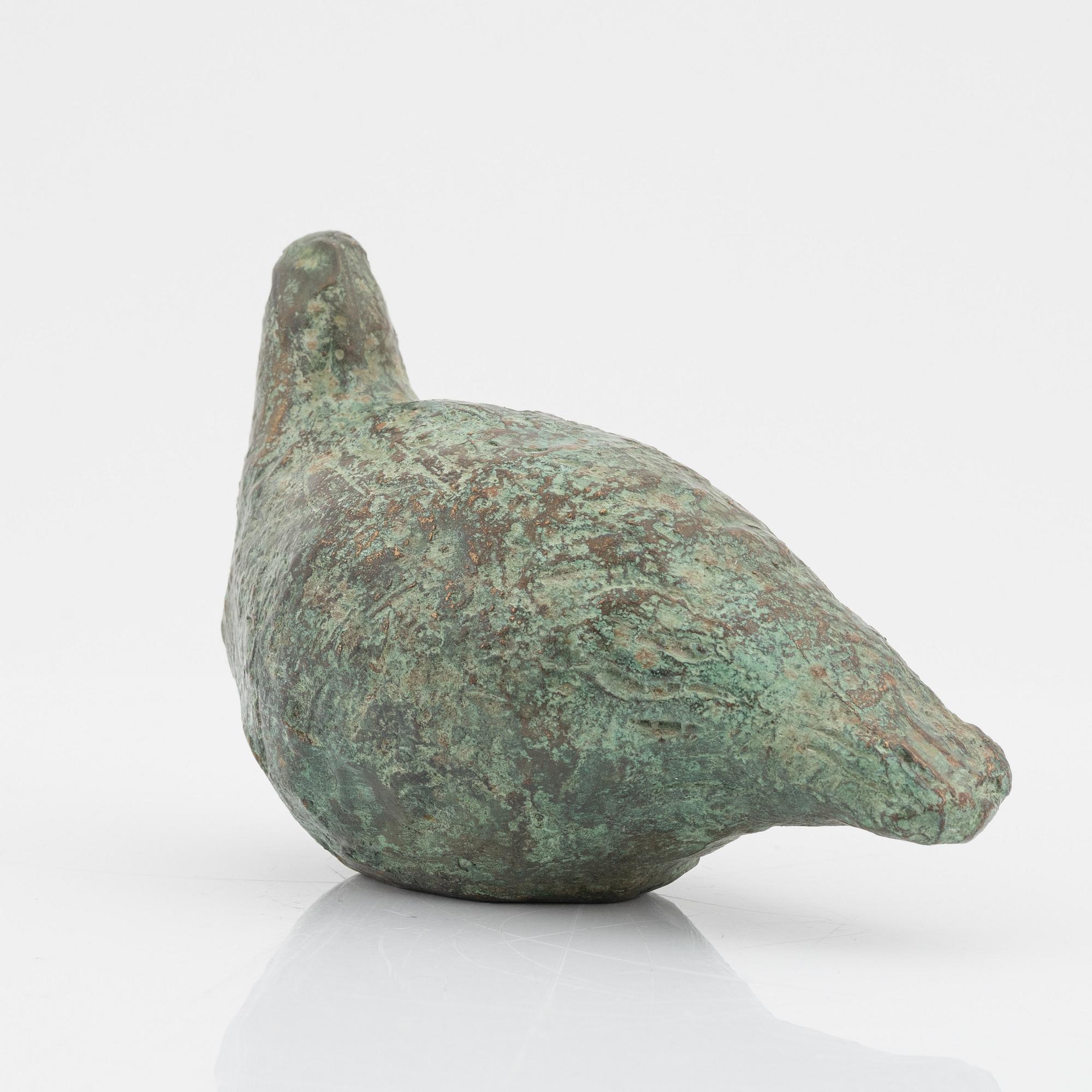 Henrik Allert, skulptur, patinerad brons, signerad.