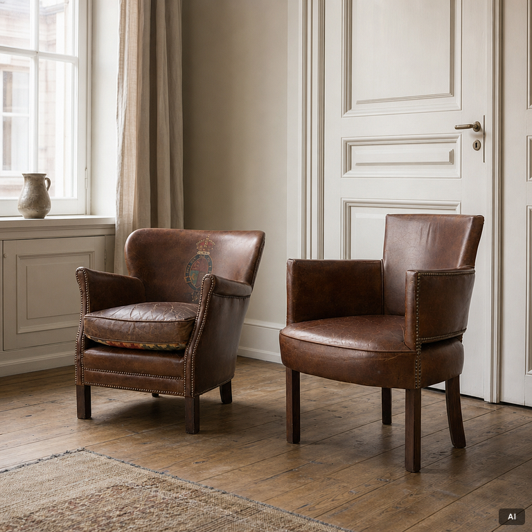 Club chairs, 2 pcs, different models, 2000s.
