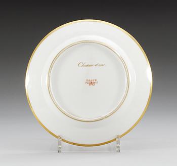 A French Darte topografic dish depicting 'Chateau d'cau', 19th Century.