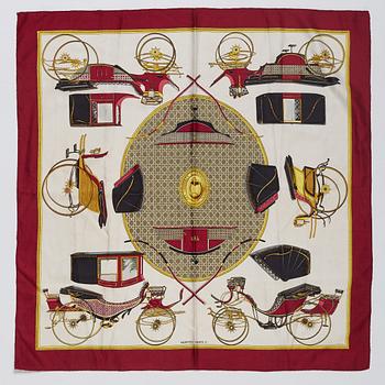 Hermès, scarf, "Les Voitures a Transformation".
