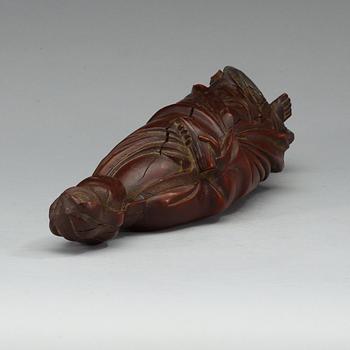 A wooden figure of Guanyin, China, early 20th Century.