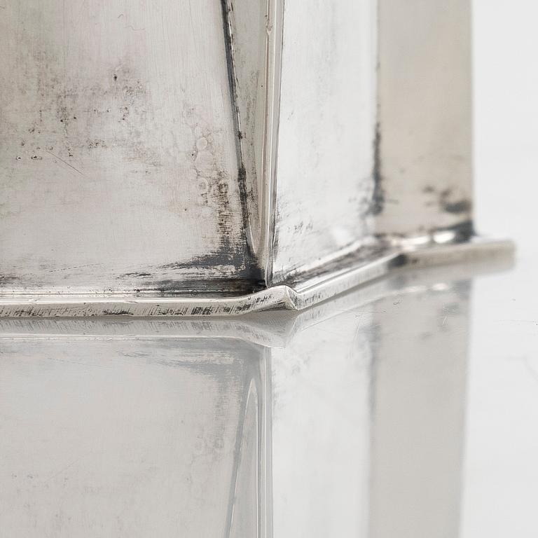 Tapio Wirkkala, vas, silver, "TW6-4", Kultakeskus, Tavastehus 1987.