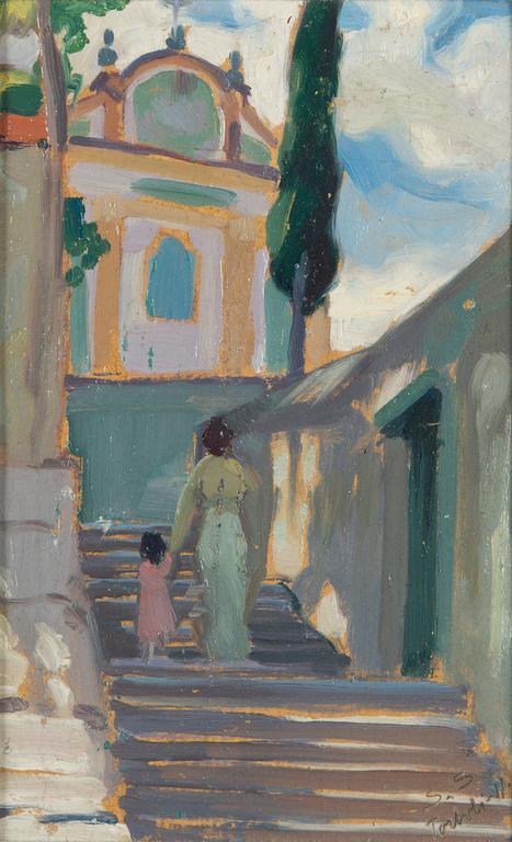 Santeri Salokivi, Mother and Child on the Stairs.