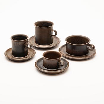 Ulla Procopé, Service, 76 pieces, "Ruska", Arabia, stoneware, second half of the 20th century.