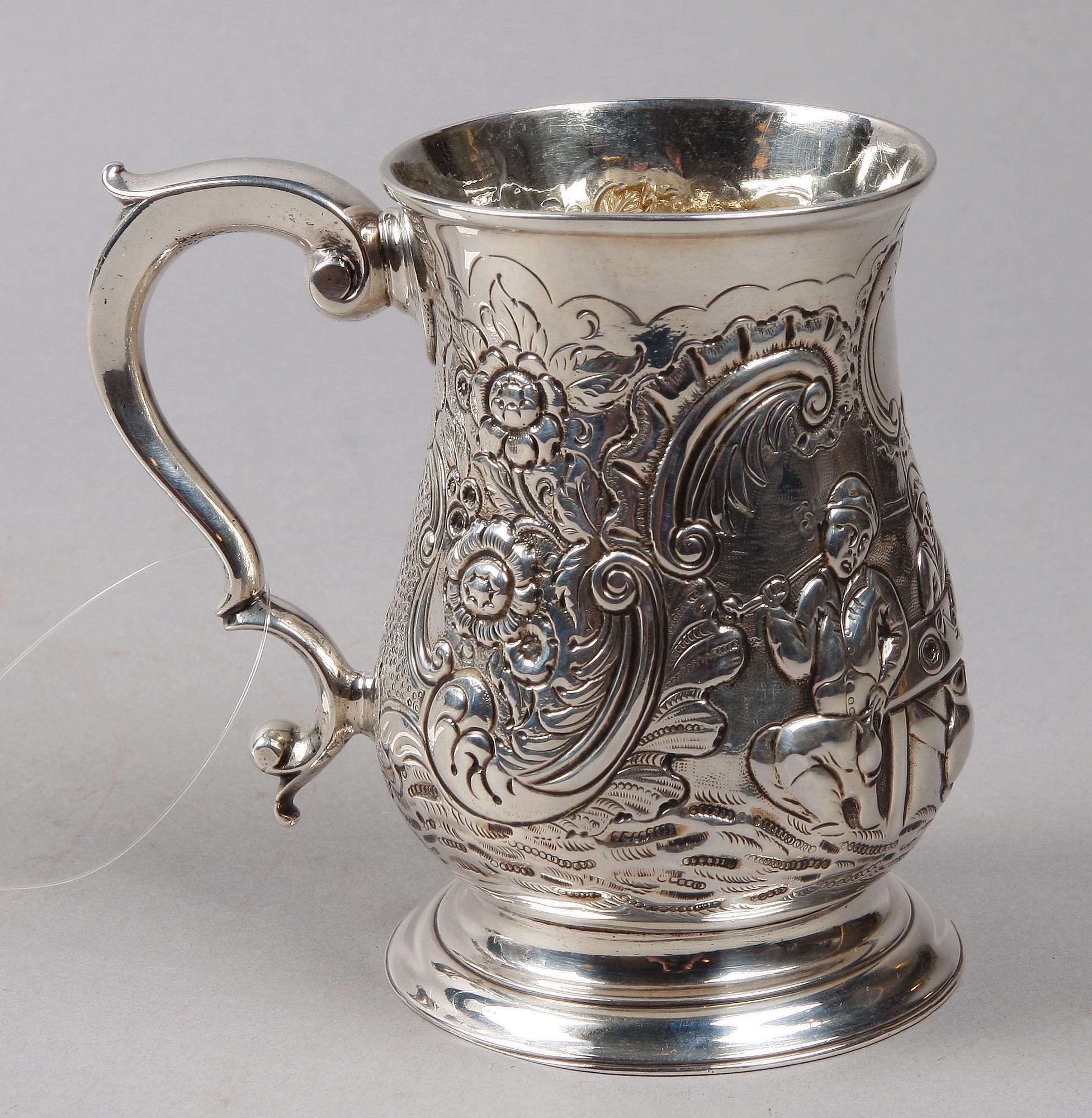 MUGG, silver, rokoko/rokokostil, William Cripps, London, 1762.
