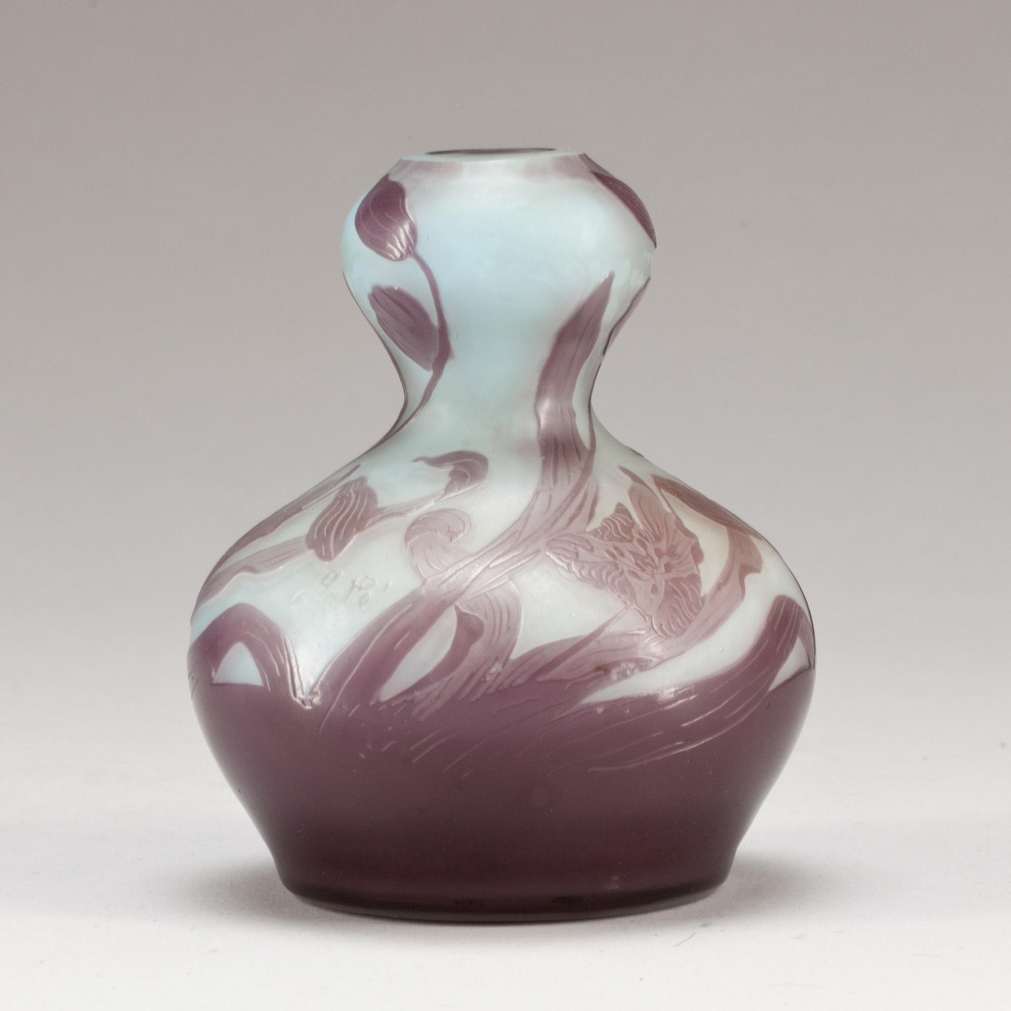 VAS, glas, Gallé, signerad.