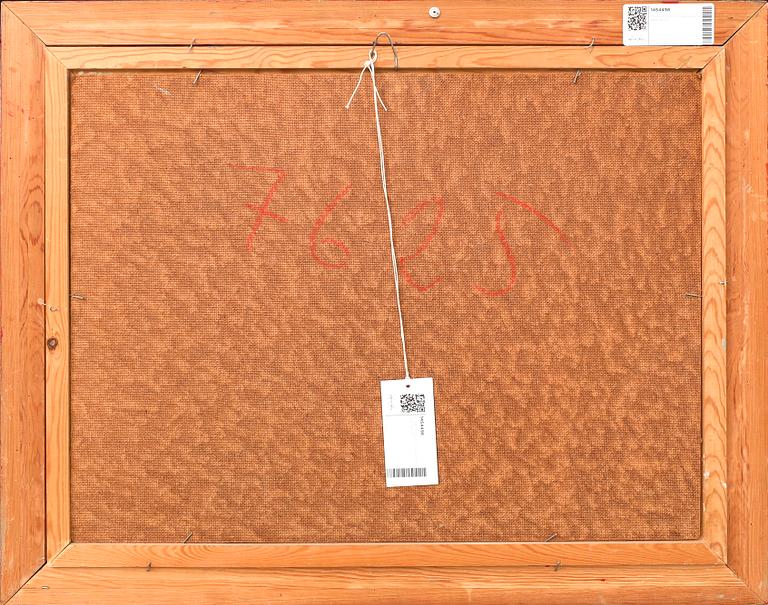 Gunnar Zetterström, olja på pannå, signerad.