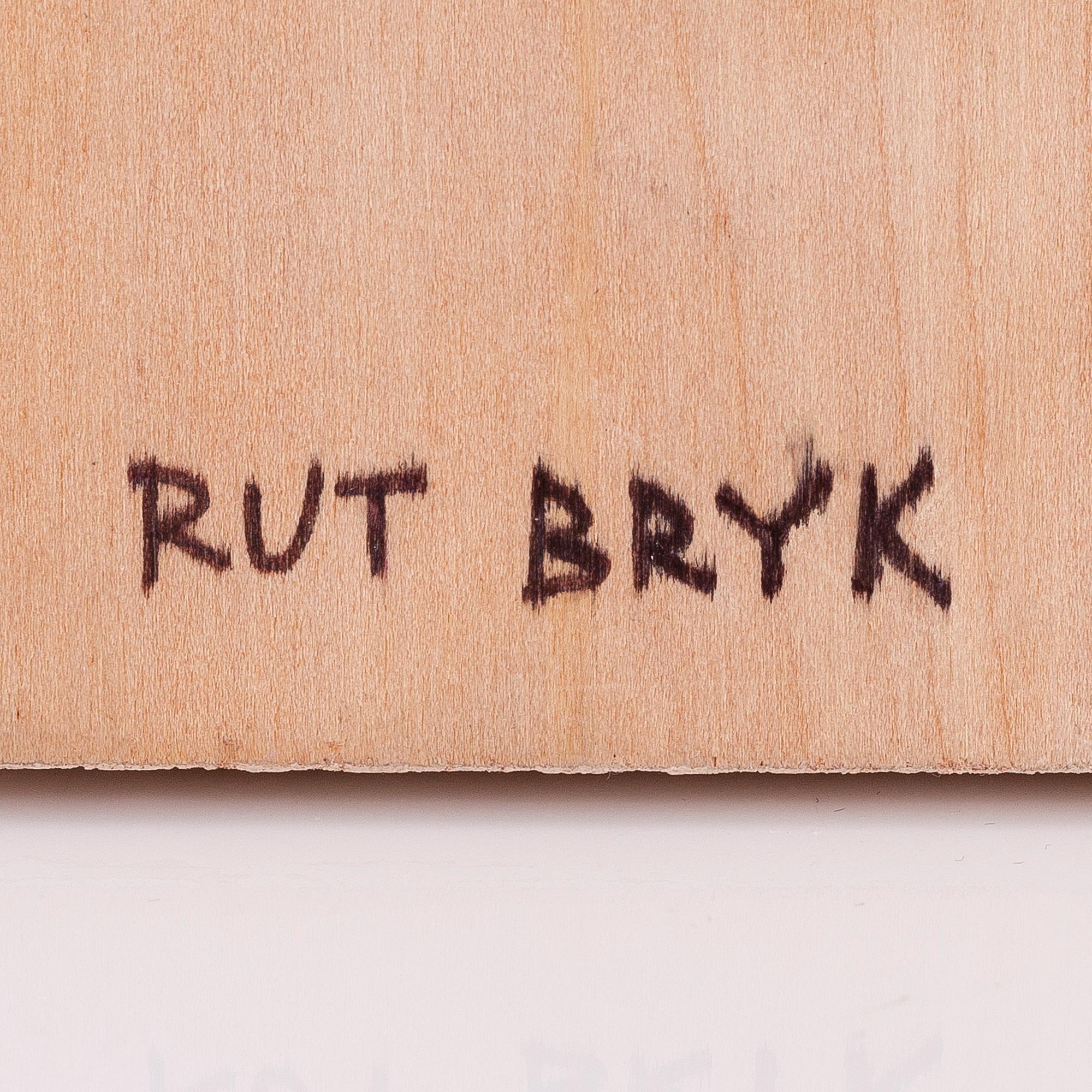 RUT BRYK, relief, "Fönster", signerad Rut Bryk. 1980-tal.