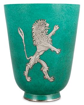 798. A Wilhelm Kåge 'Argenta' stoneware vase, Gustavsberg.