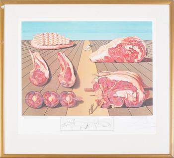 SALVADOR DALÍ, a litograph in color and etching, signed and numbered 259/395.