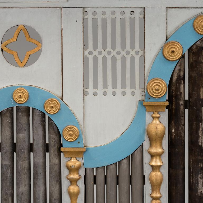 Front panel to an organ, late 19th century.