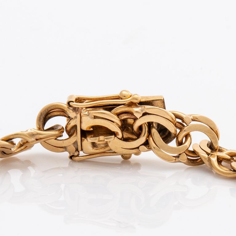 BRACELET 18K gold, 13,5 g, Vibergs Guldvaror Avesta 1960.