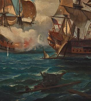 Albert Berg, attributed to, Battle of Orford Ness 1704.