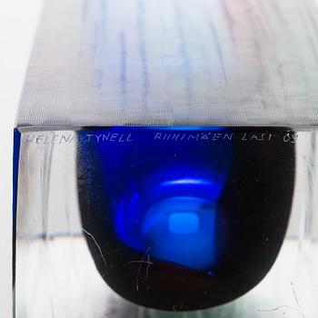 HELENA TYNELL, A vase signed Helena Tynell Riihimäen Lasi Oy.