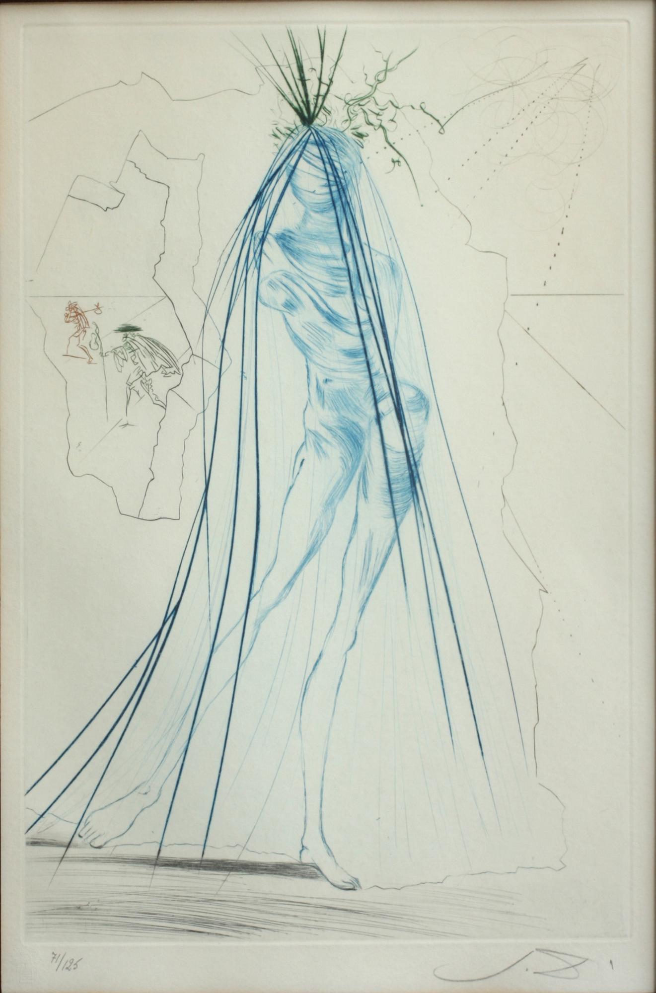 SALVADOR DALI, färgetsning, sign o numr 71/125.