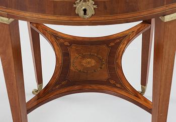 A Gustavian table signed by Georg Haupt, master 1770.